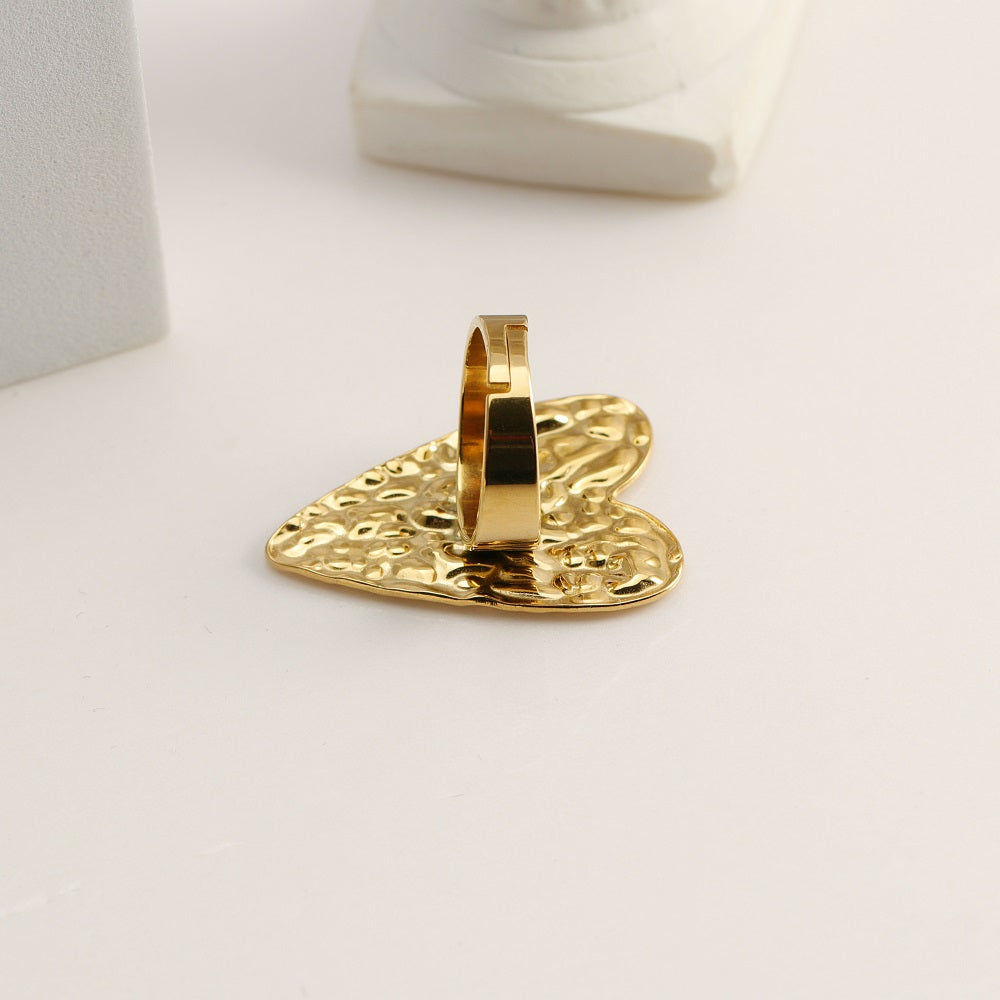 Inel placat cu aur de 18k Glitterati Big Love