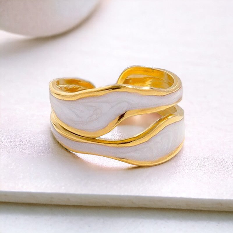 Inel placat cu aur 18k Glitterati Luminescence