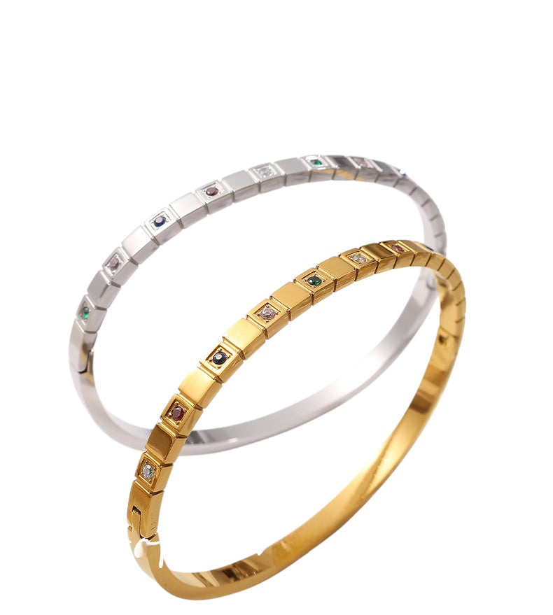 Bratara placata cu aur de 18k Glitterati