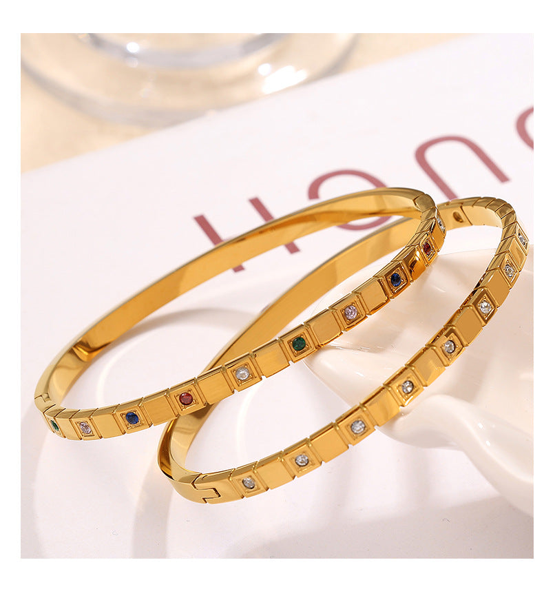 Bratara placata cu aur de 18k Glitterati