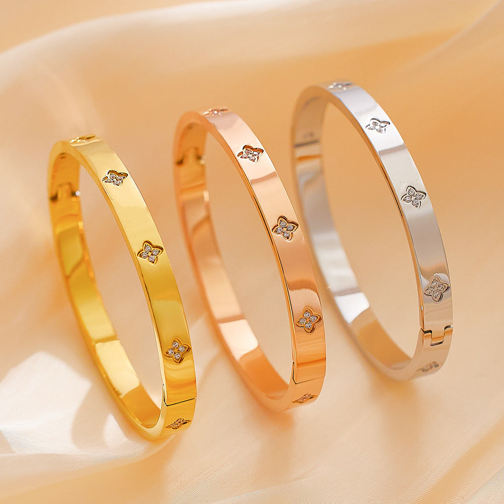 Bratara placata cu aur de 18k Glitterati