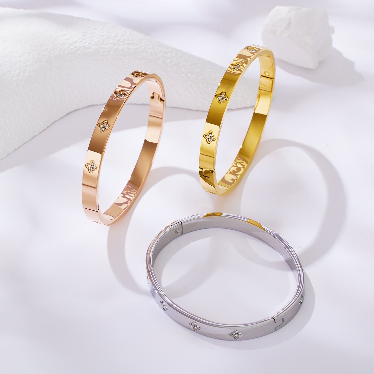 Bratara placata cu aur de 18k Glitterati