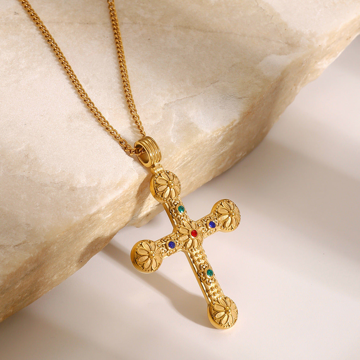 Colier placat cu aur de 18k Glitterati