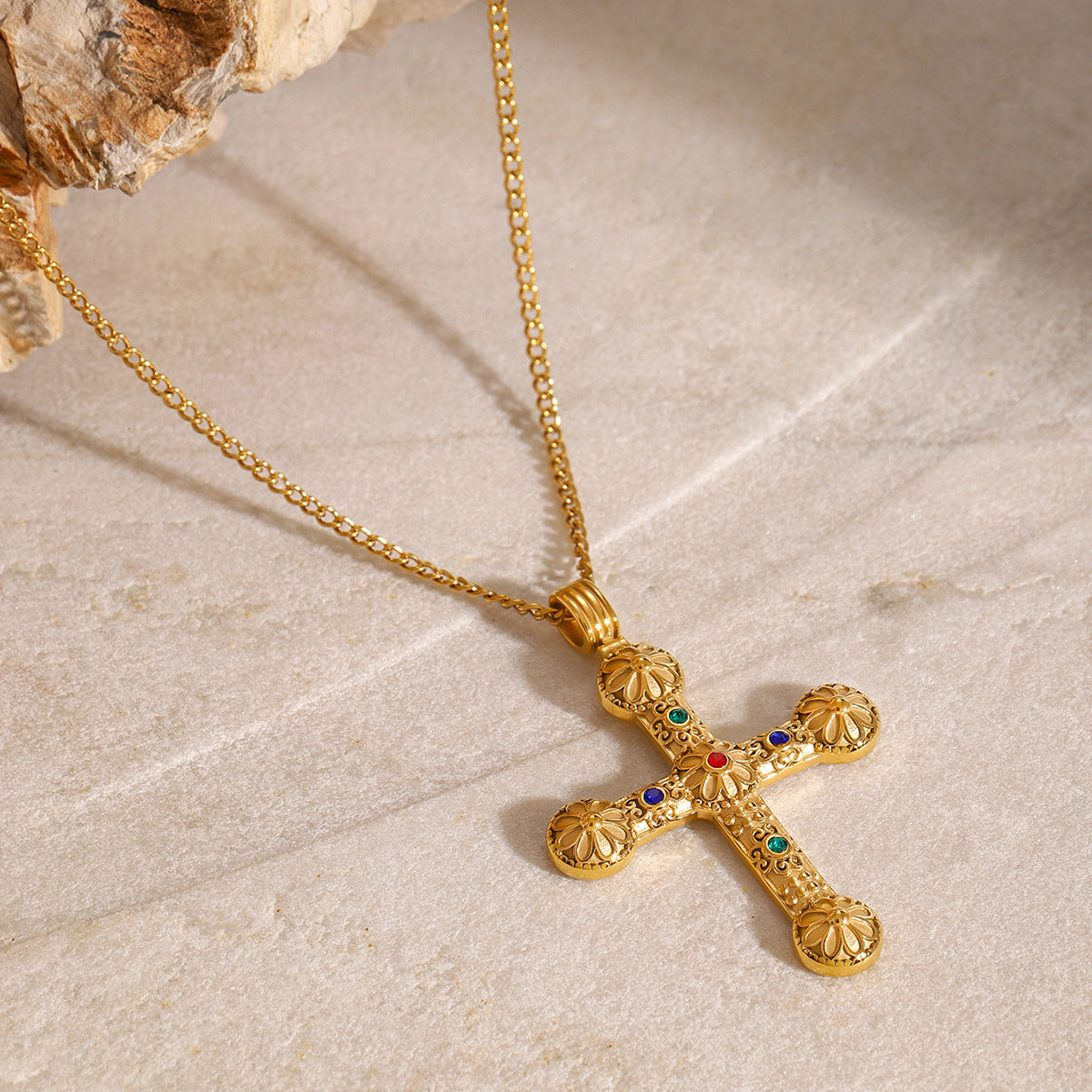 Colier placat cu aur de 18k Glitterati