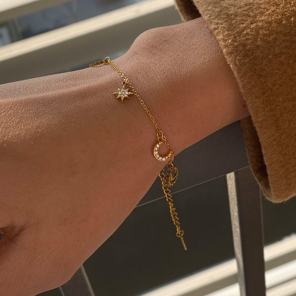 Brățară placată cu aur de 18k Glitterati