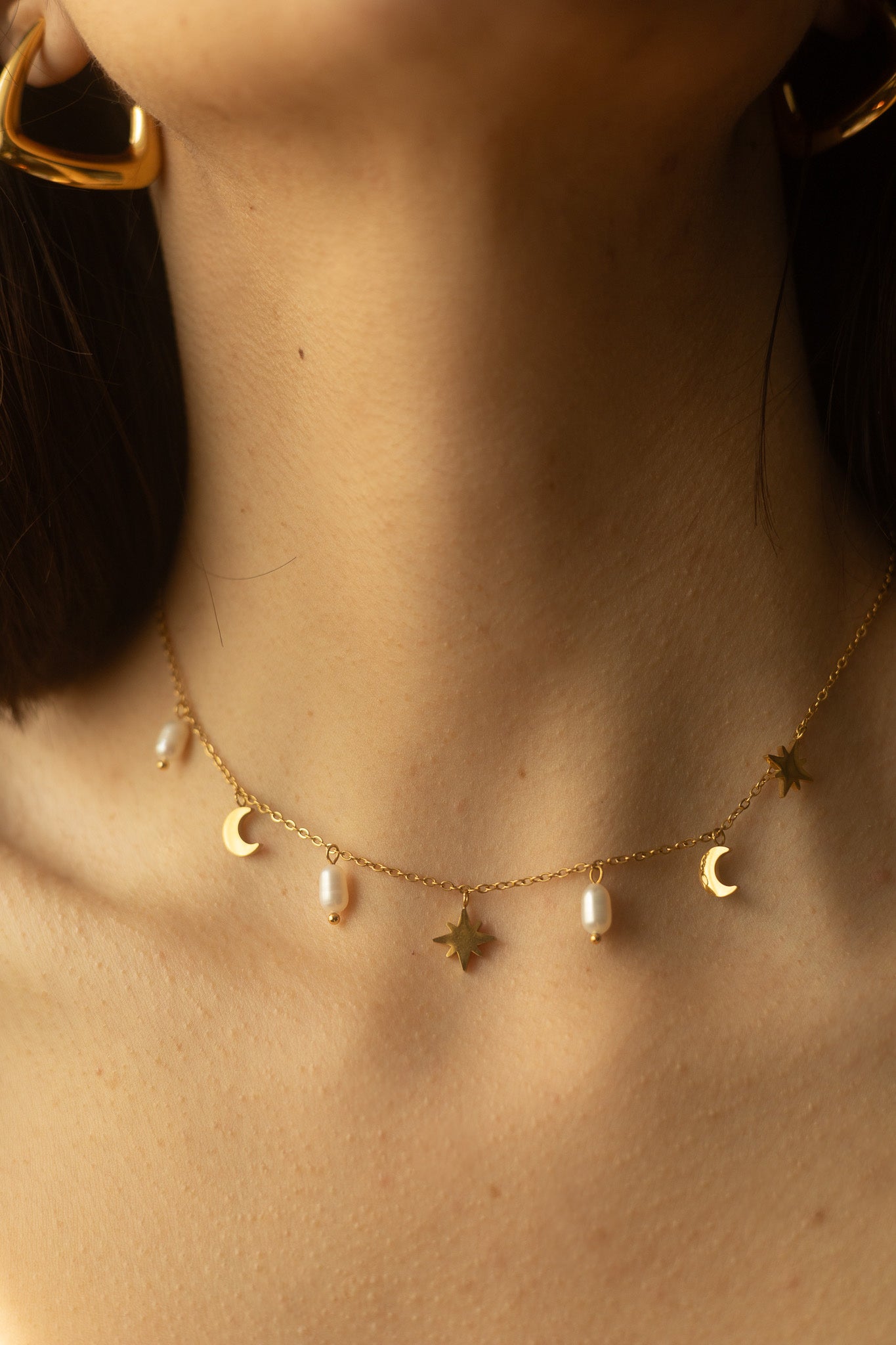Colier placat cu aur de 18k Glitterati Starborn