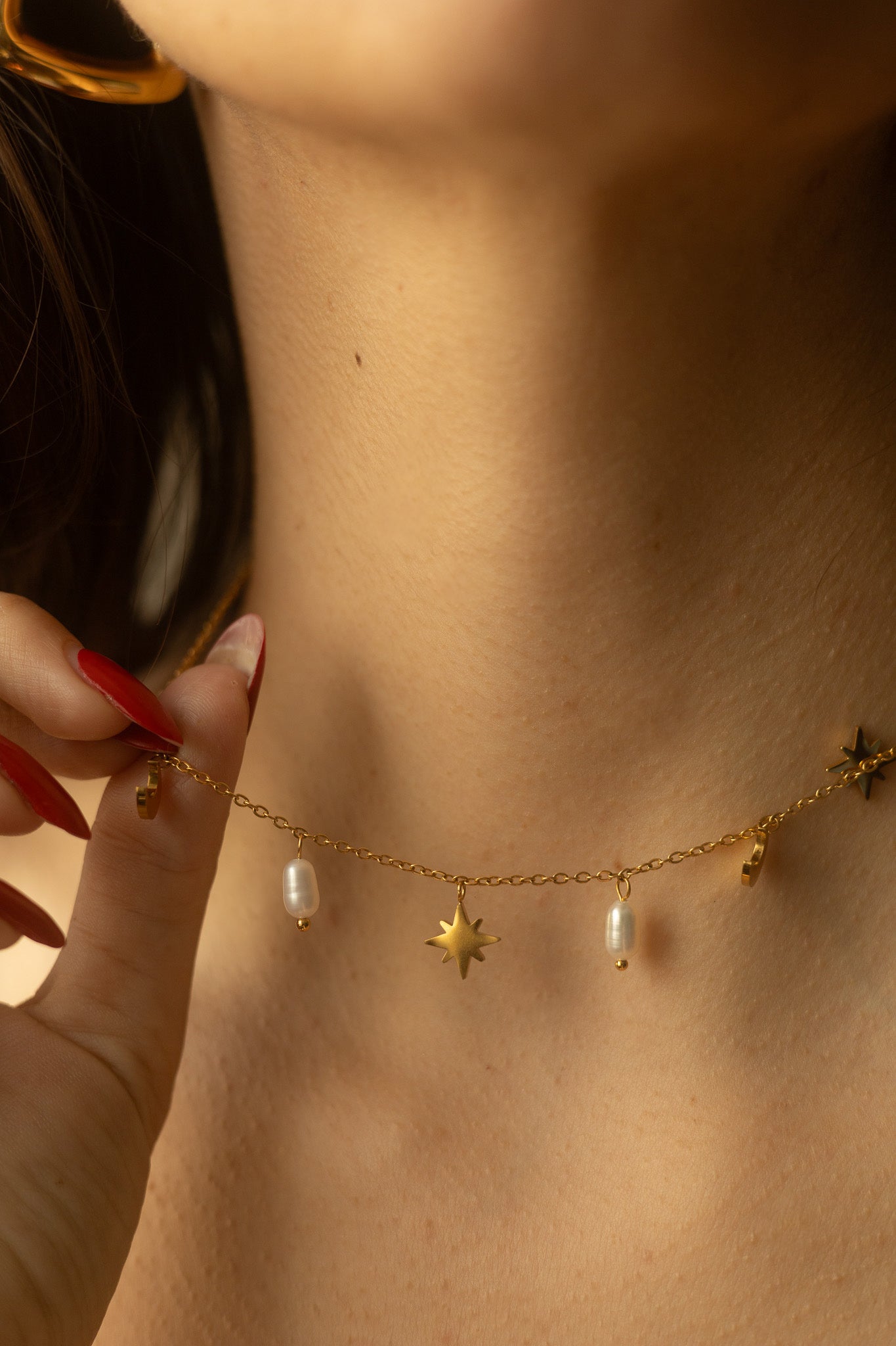 Colier placat cu aur de 18k Glitterati Starborn