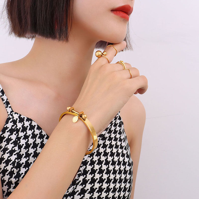 Bratara placata cu aur de 18k Glitterati