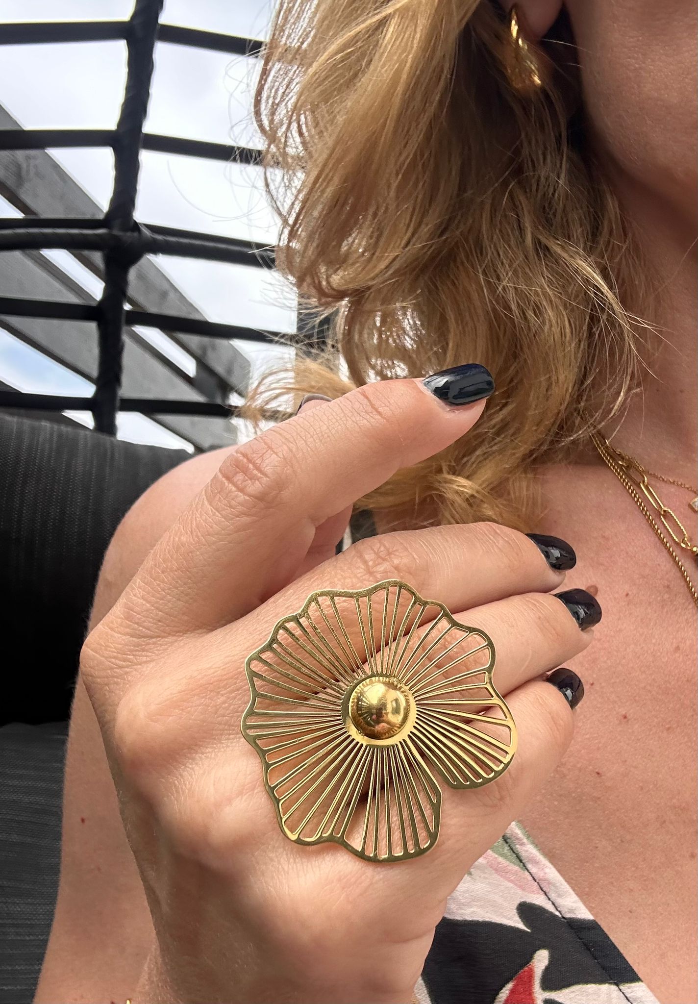 Inel placat cu aur de 18k Glitterati Radiance