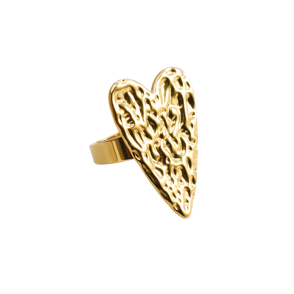 Inel placat cu aur de 18k Glitterati Big Love