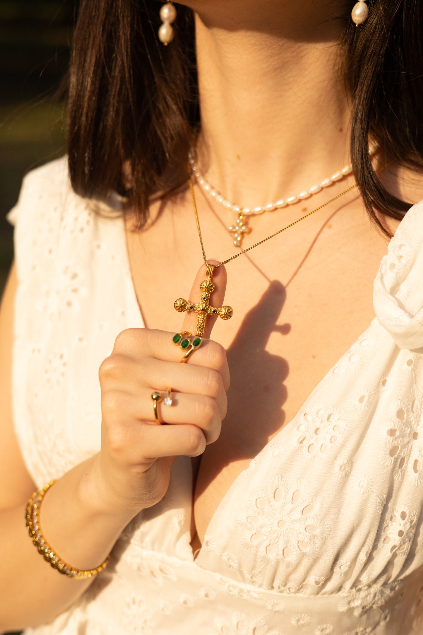 Colier placat cu aur de 18k Glitterati