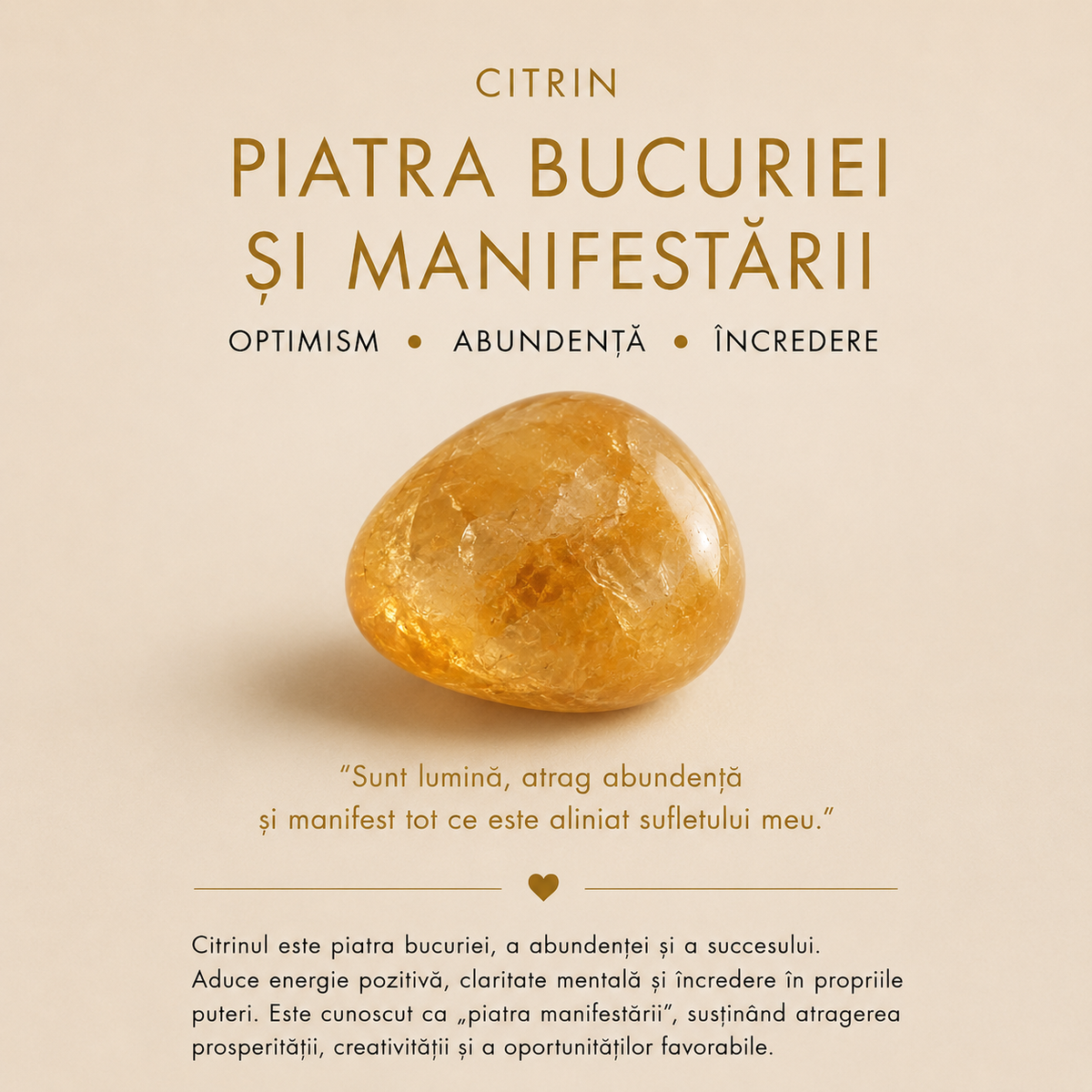 Colier Glitterati semiluna si citrin