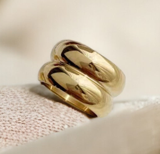 Inel Glitterati Double Hug - Gold