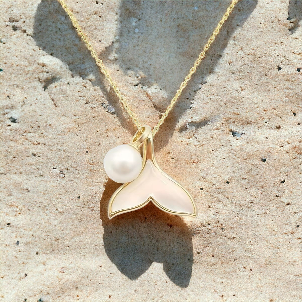 Colier Glitterati Mermaid - placat cu aur de 18k