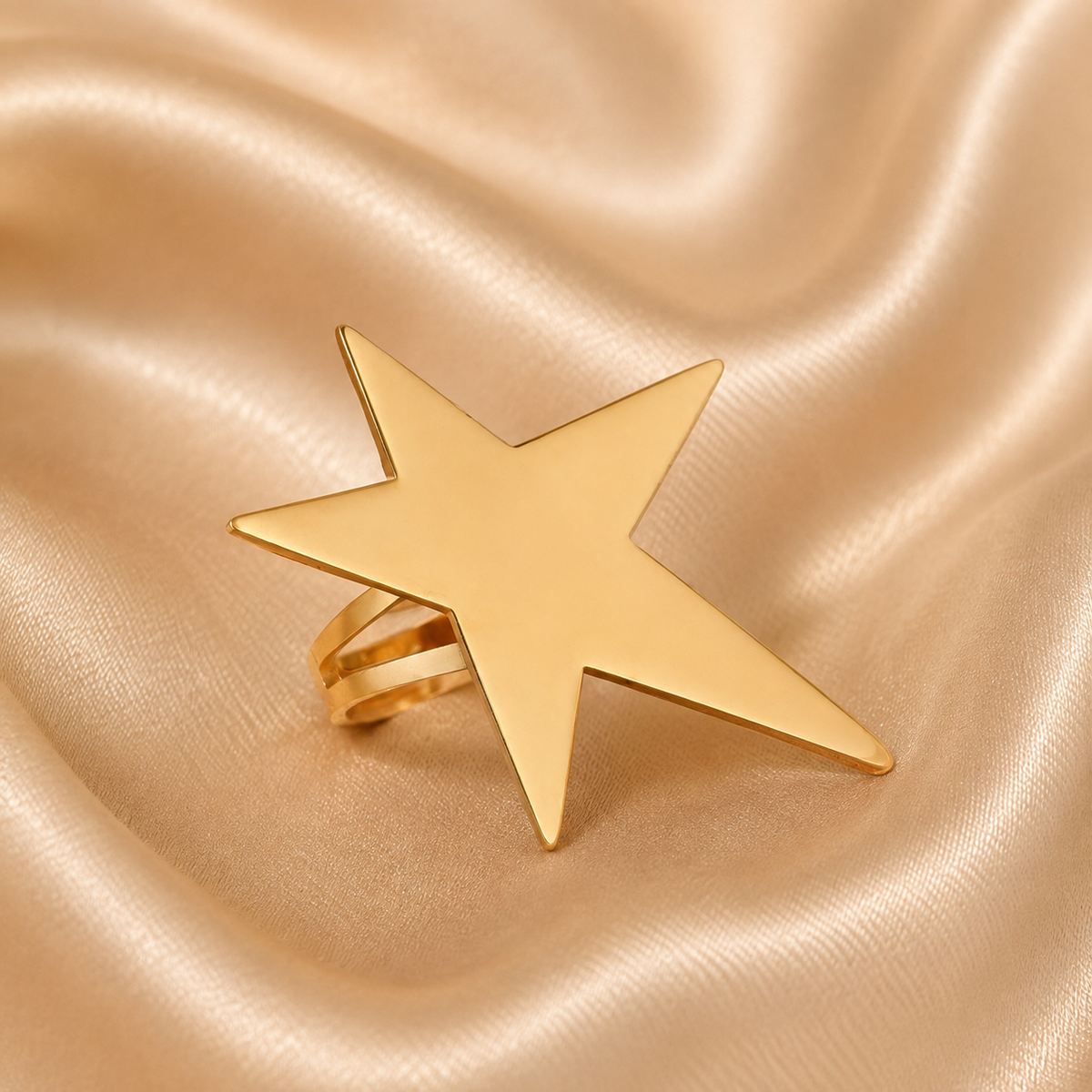Inel placat cu aur de 18k Glitterati Supernova