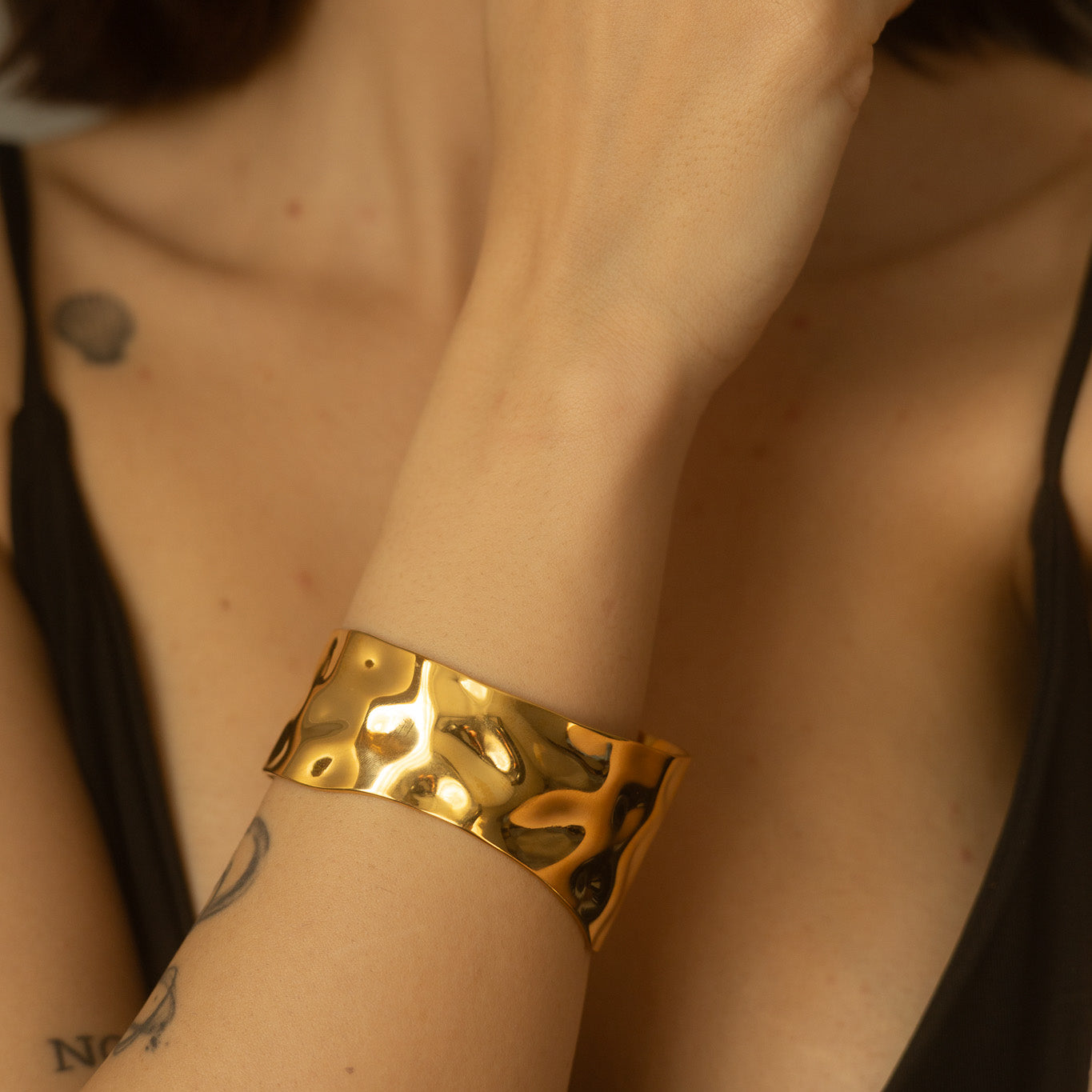 Bratara placata cu aur de 18k Glitterati Cleopatra
