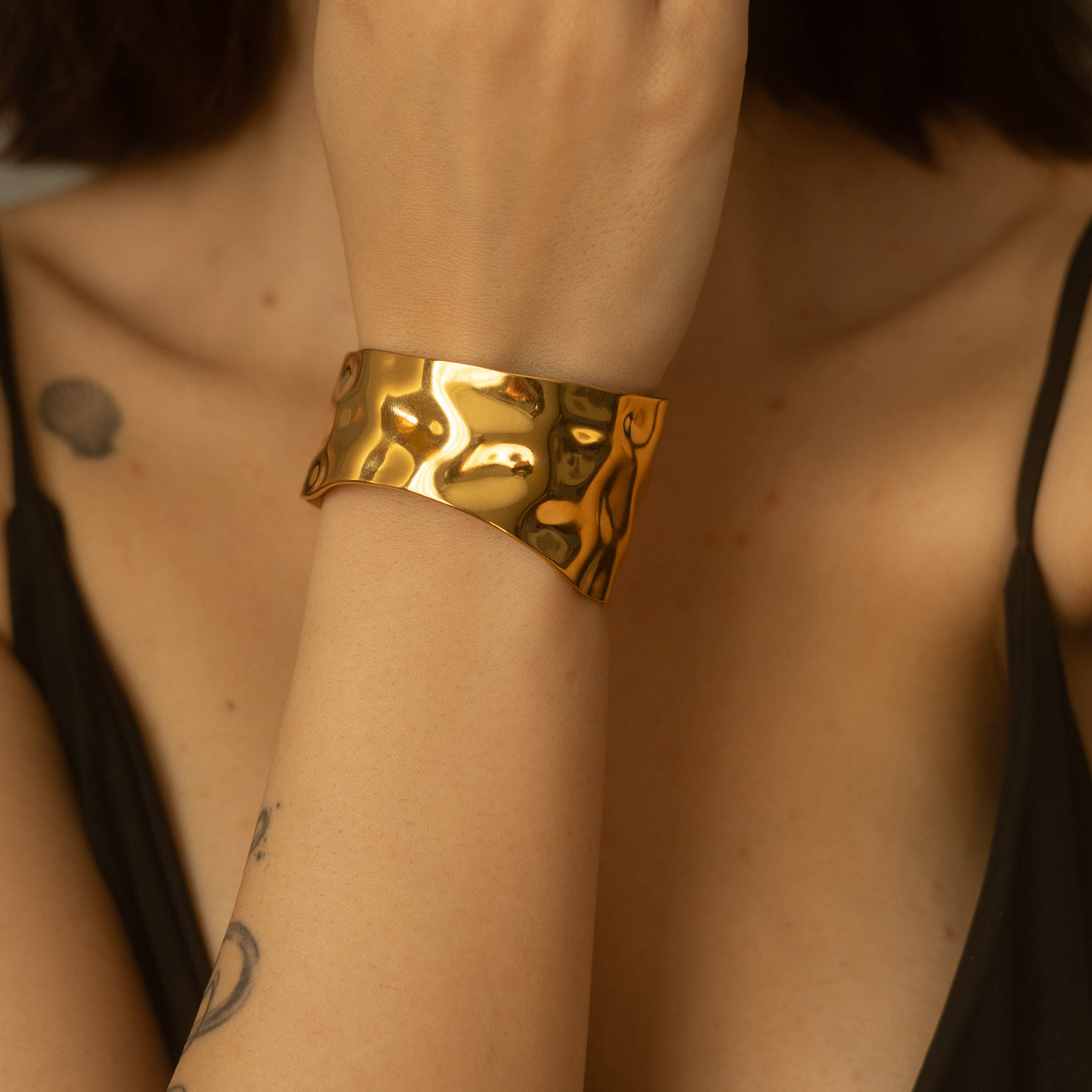 Bratara placata cu aur de 18k Glitterati Cleopatra