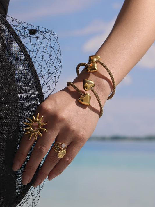 Brățară Glitterati placată cu aur de 18k