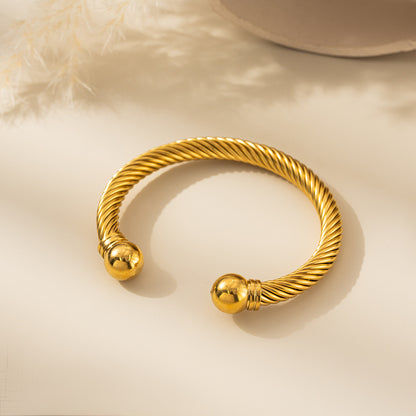 Brățară placată cu aur de 18k Glitterati Twist