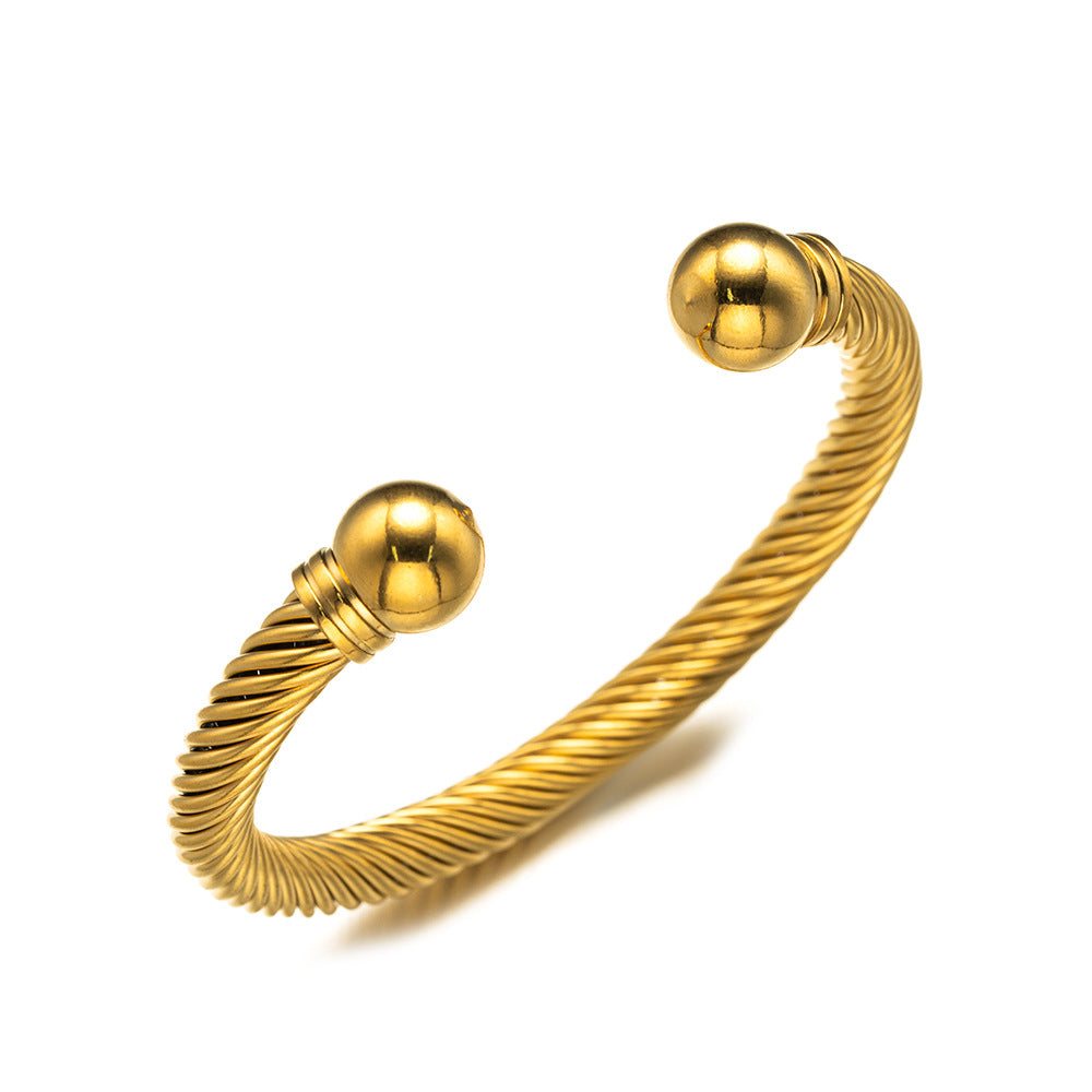 Brățară placată cu aur de 18k Glitterati Twist
