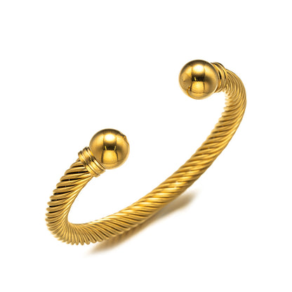 Brățară placată cu aur de 18k Glitterati Twist