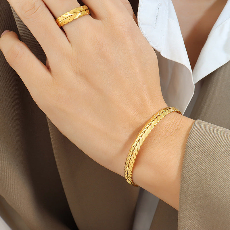 Bratara placata cu aur de 18k Glitterati