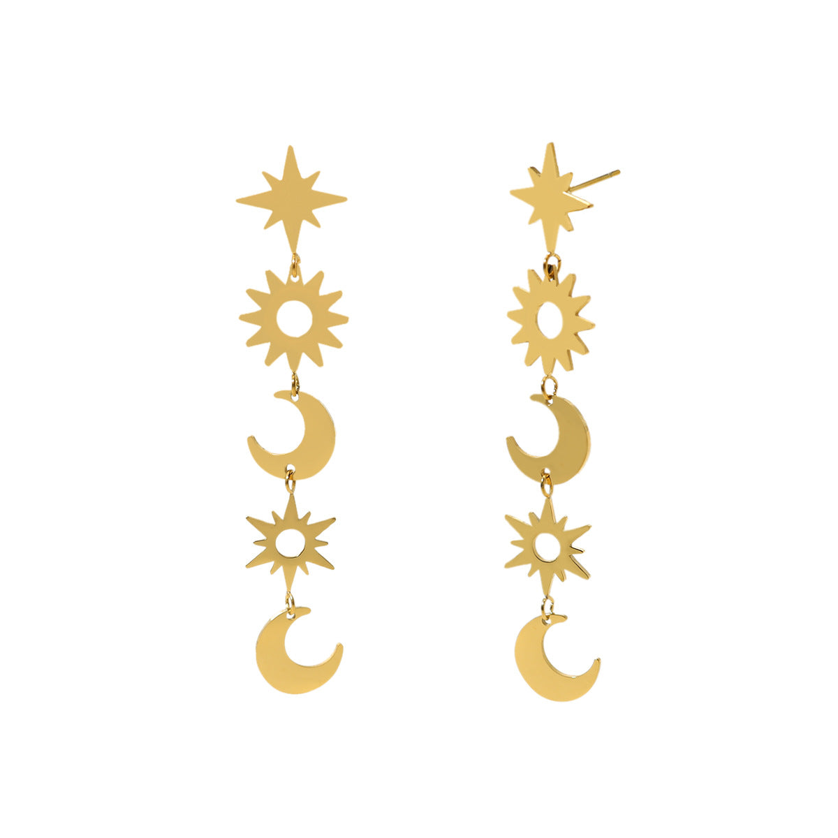 Cercei placați cu aur de 18k Glitterati Intuition