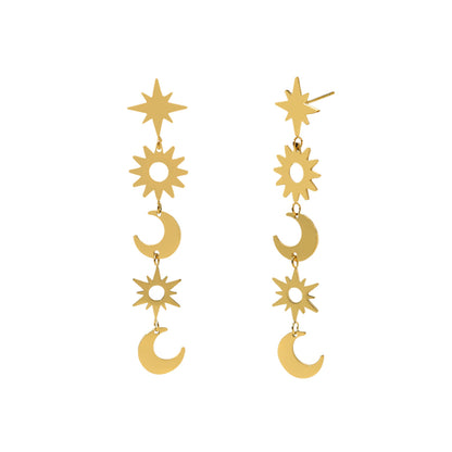Cercei placați cu aur de 18k Glitterati Intuition