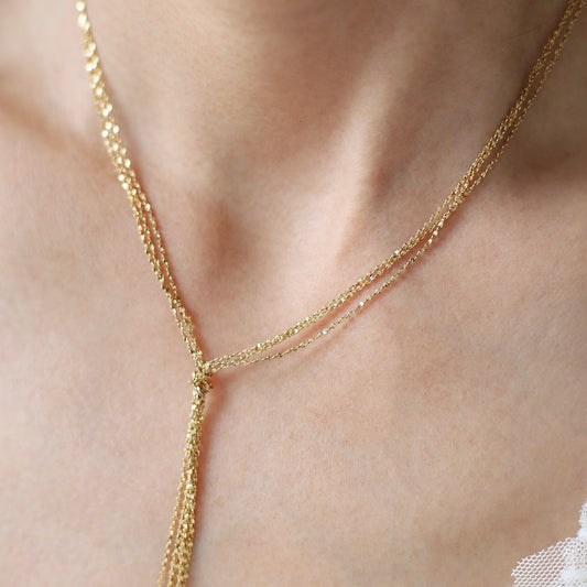 Colier Glitterati Twilight placat cu aur de 18K