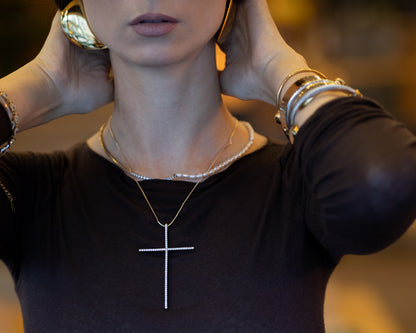 Colier placat cu aur de 18k Glitterati Alignment - gold