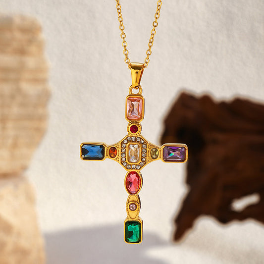 Colier placat cu aur de 18k Glitterati