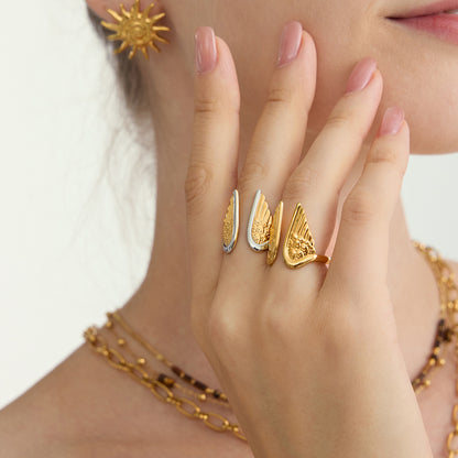 Inel placat cu aur de 18k Glitterati
