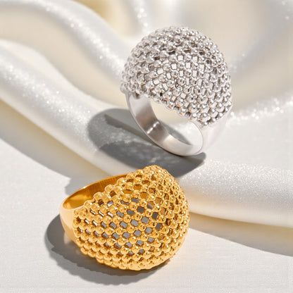 Inel Glitterati Armor - gold, placat cu aur de 18k