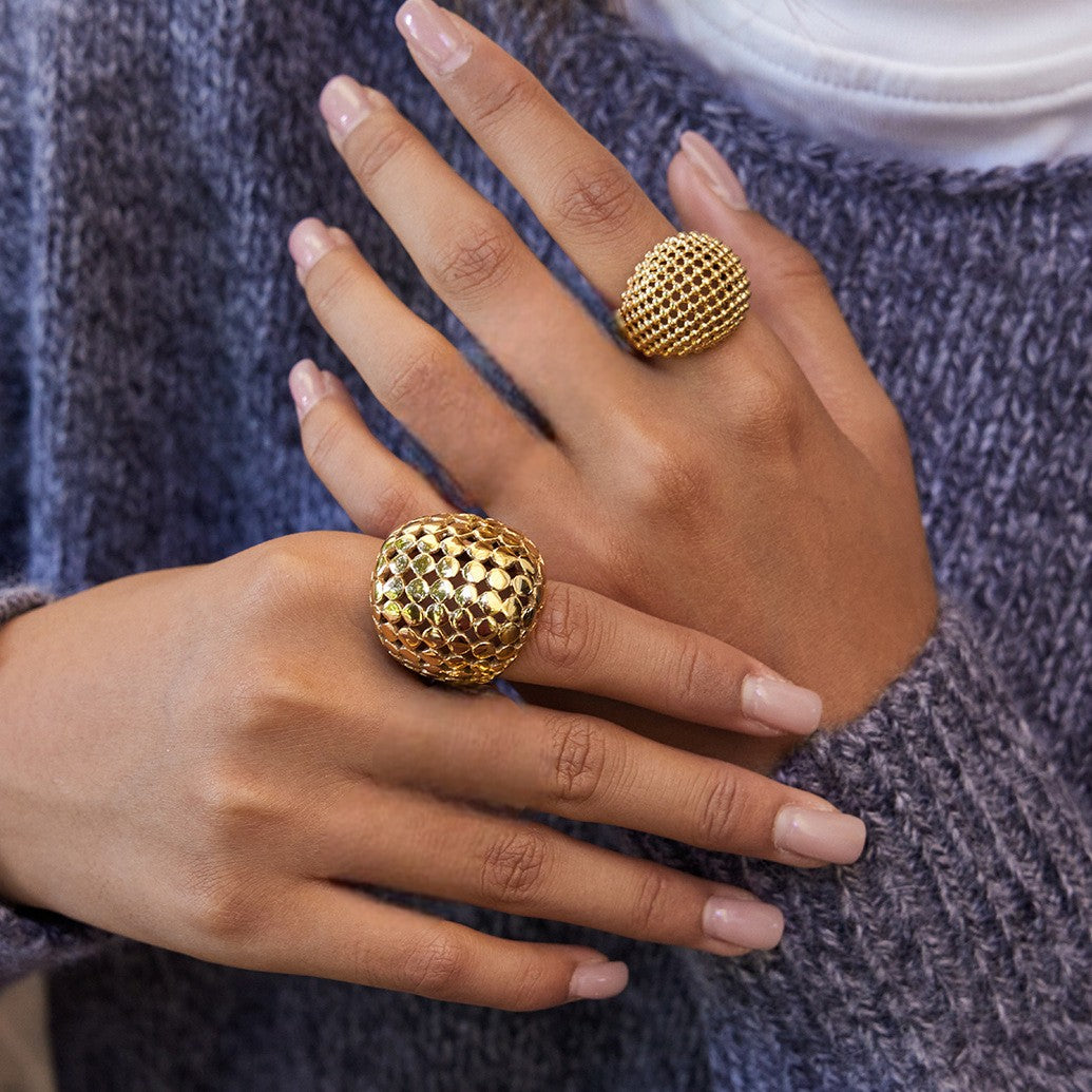 Inel placat cu aur de 18k Glitterati