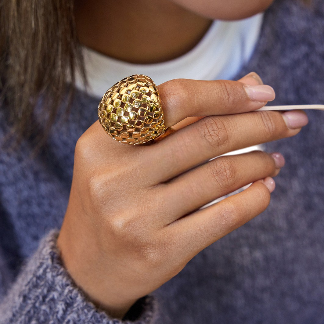Inel placat cu aur de 18k Glitterati