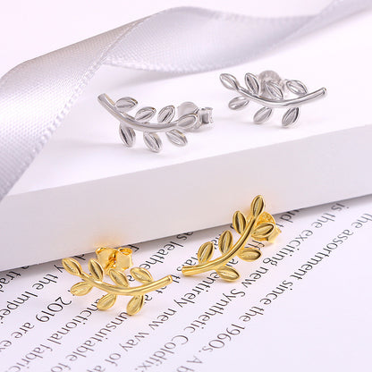 Cercei din argint placat cu aur de 18k  Glitterati Olympia