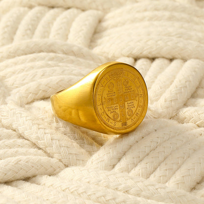 Inel placat cu aur de 18k Glitterati Wizzard