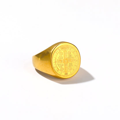 Inel placat cu aur de 18k Glitterati Wizzard