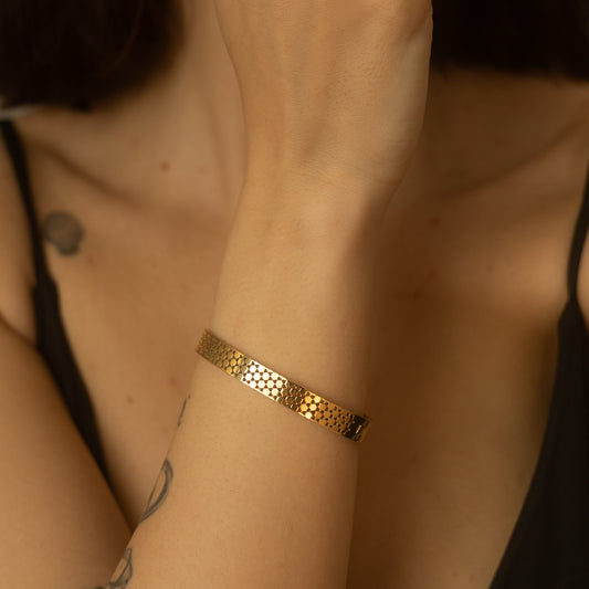 Bratara placata cu aur de 18k Glitterati Lace - gold