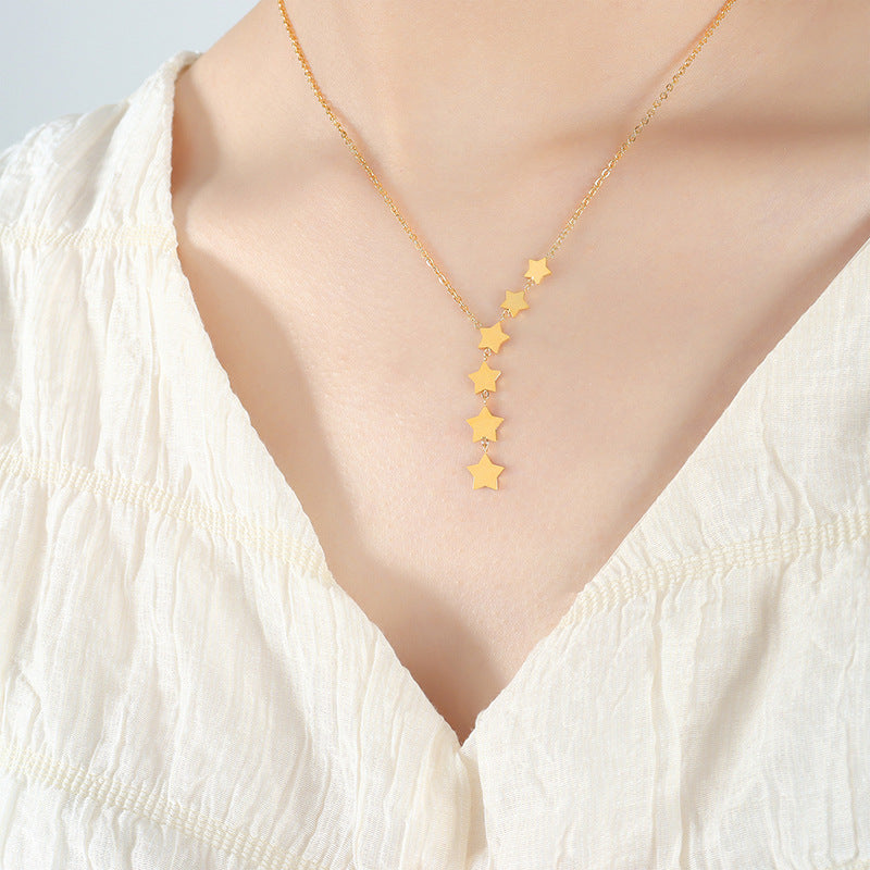 Colier Glitterati , placat cu aur de 18K