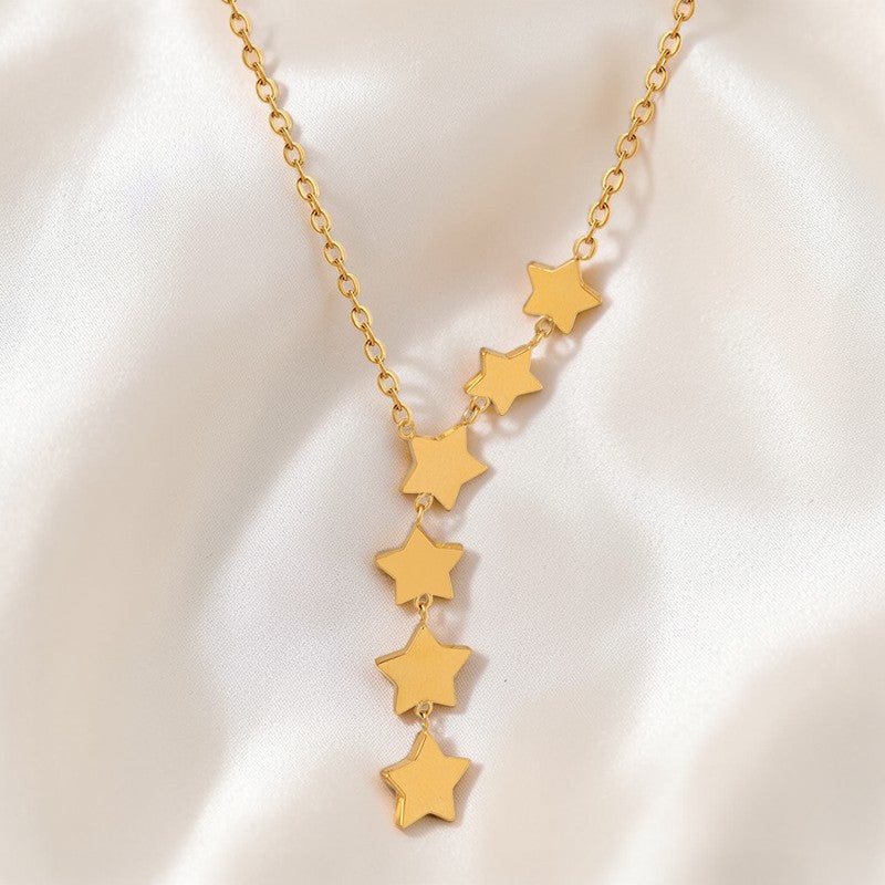 Colier Glitterati , placat cu aur de 18K