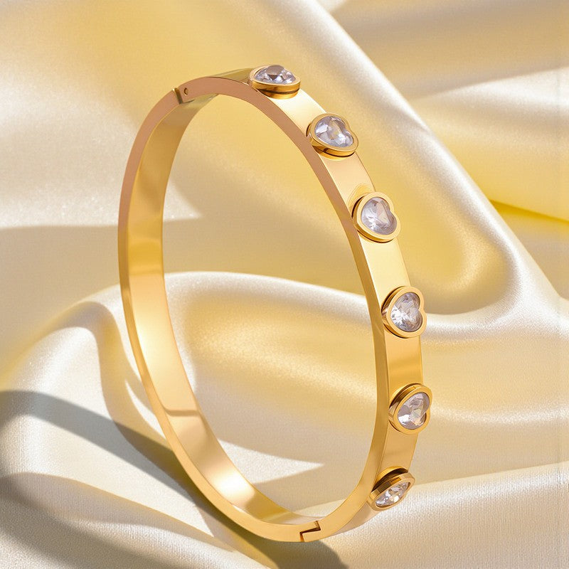 Brățară Glitterati placată cu aur de 18k