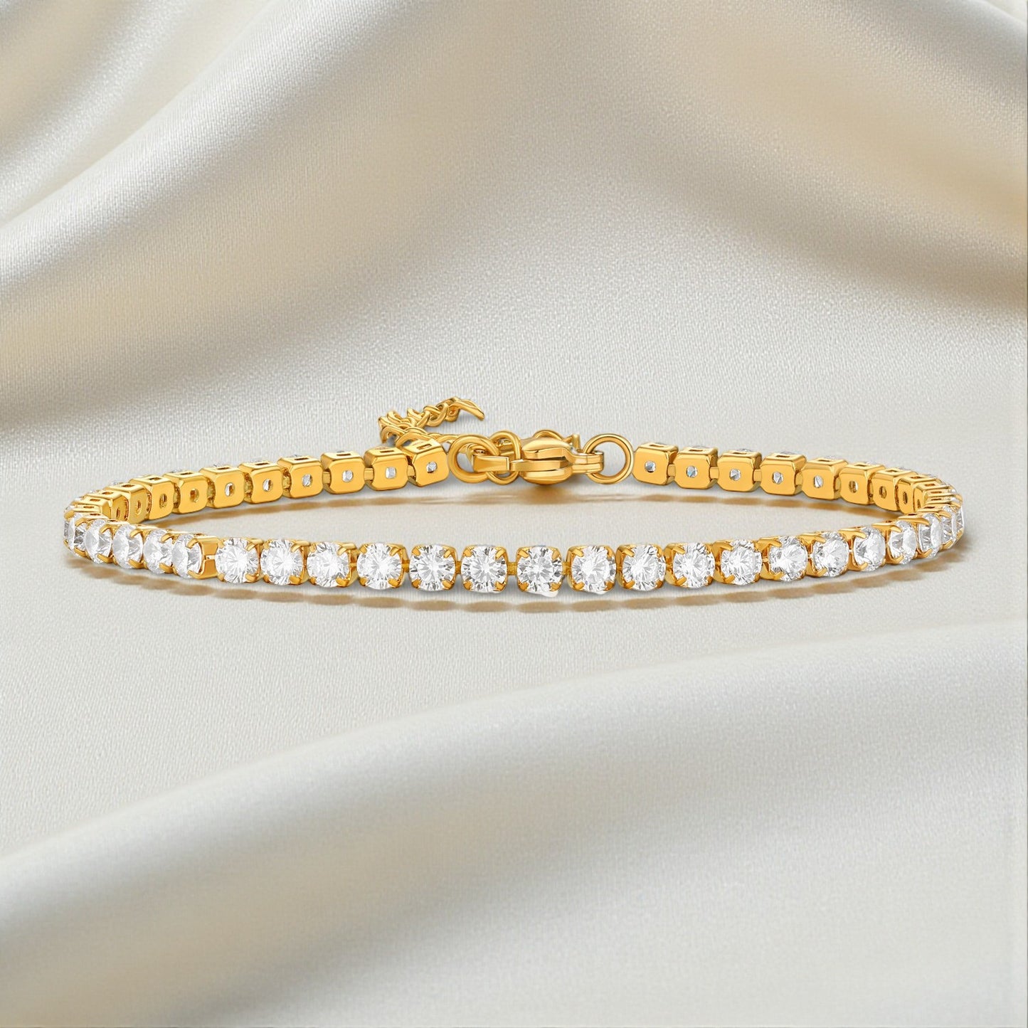 Brățară Glitterati Murmur placată cu aur de 18K- 3mm