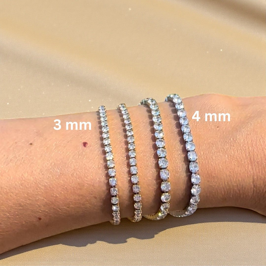 Brățară Glitterati Murmur placată cu aur de 18K- 3mm