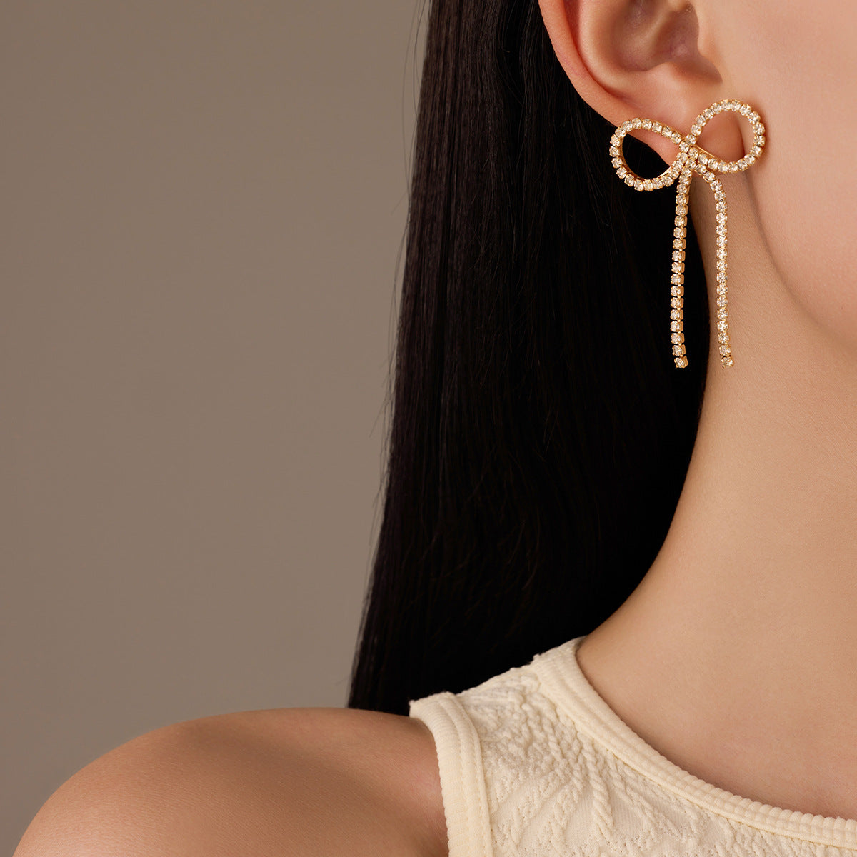 Cercei placați cu aur de 18K Glitterati