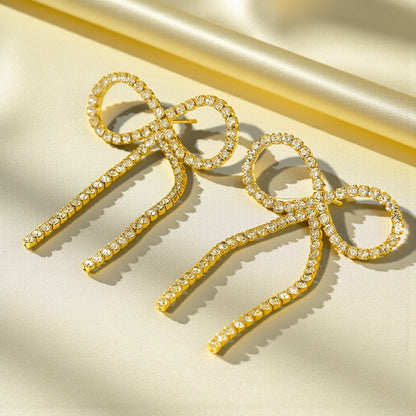 Cercei placați cu aur de 18K Glitterati