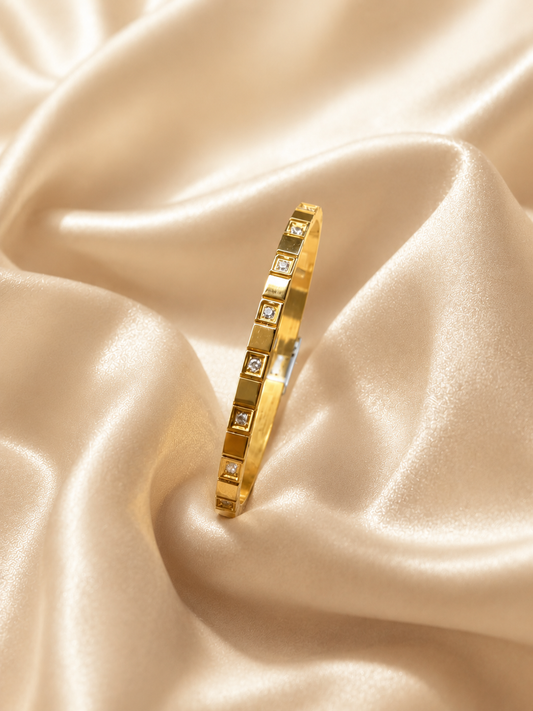 Bratara placata cu aur de 18k Glitterati Glow