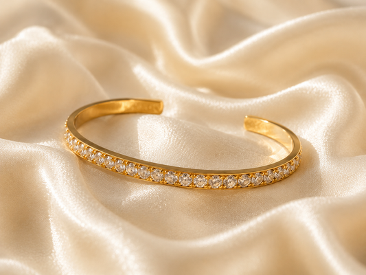 Bratara placata cu aur de 18k Glitterati Golden Hour