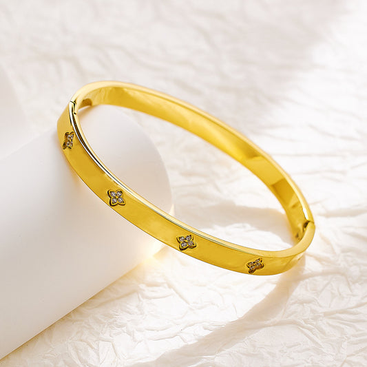 Bratara placata cu aur de 18k Glitterati