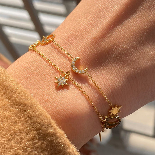 Brățară placată cu aur de 18k Glitterati